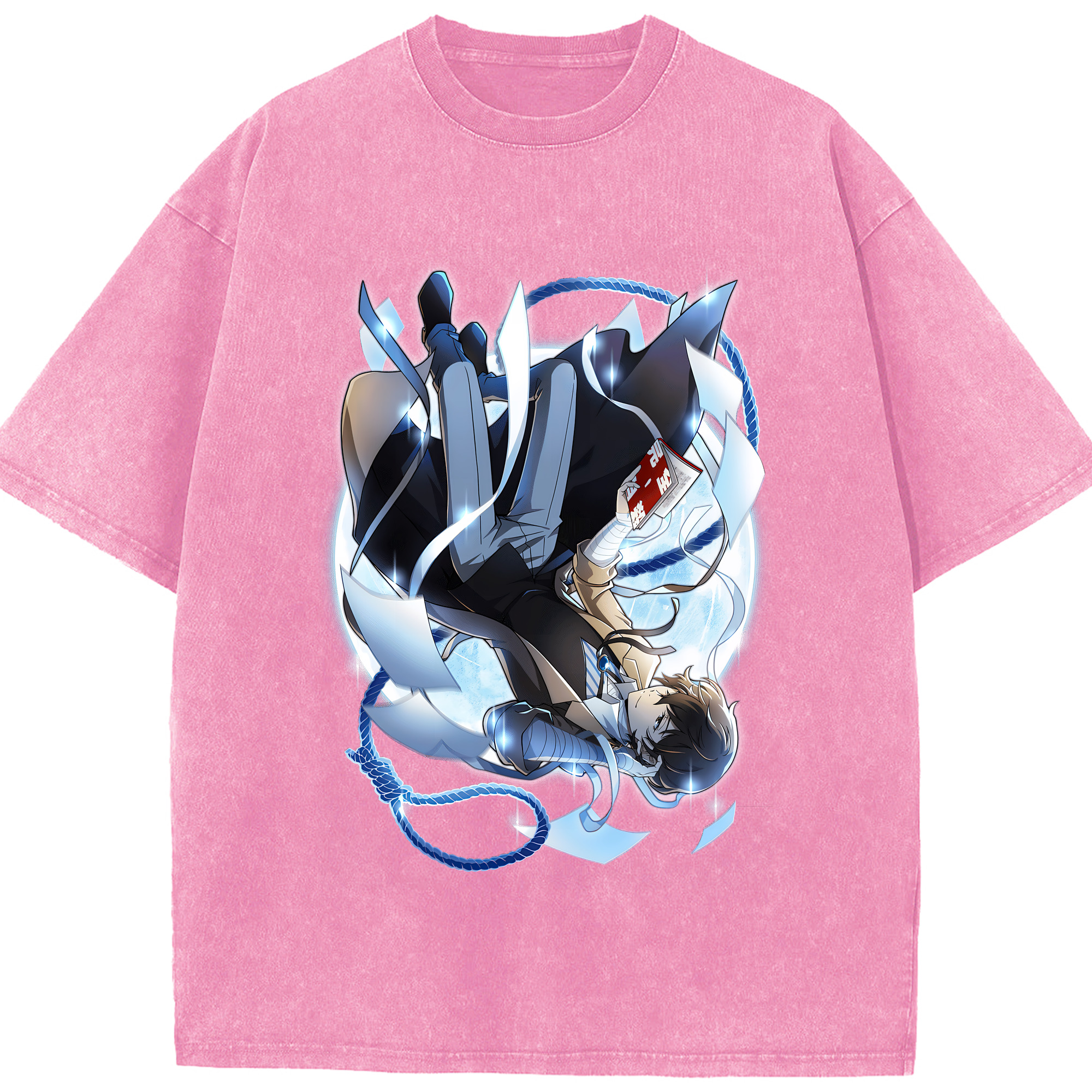 （画像用） 文豪ストレイドッグス Bungo Stray Dogs 綿100% ヴィンテージ風 半袖Tシャツ（フロントプリント）